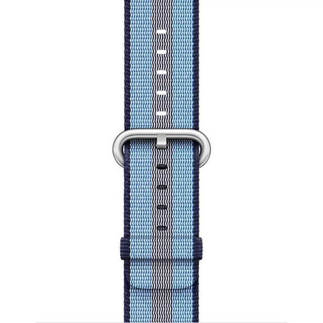 Спортивный тканый нейлоновый ремешок, мягкий ремешок для apple watch 4, 44 мм, 40 мм, браслет на запястье, ремень, тканевый нейлоновый ремешок для iwatch 3/2/1 - Цвет ремешка: Blue3