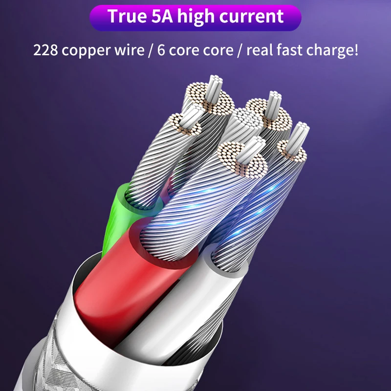 Uverbon 5A USB C кабель QC3.0 type C кабель для huawei mate 20 P20 Pro Honor 20 супер быстрое зарядное устройство type C USB C Быстрая зарядка
