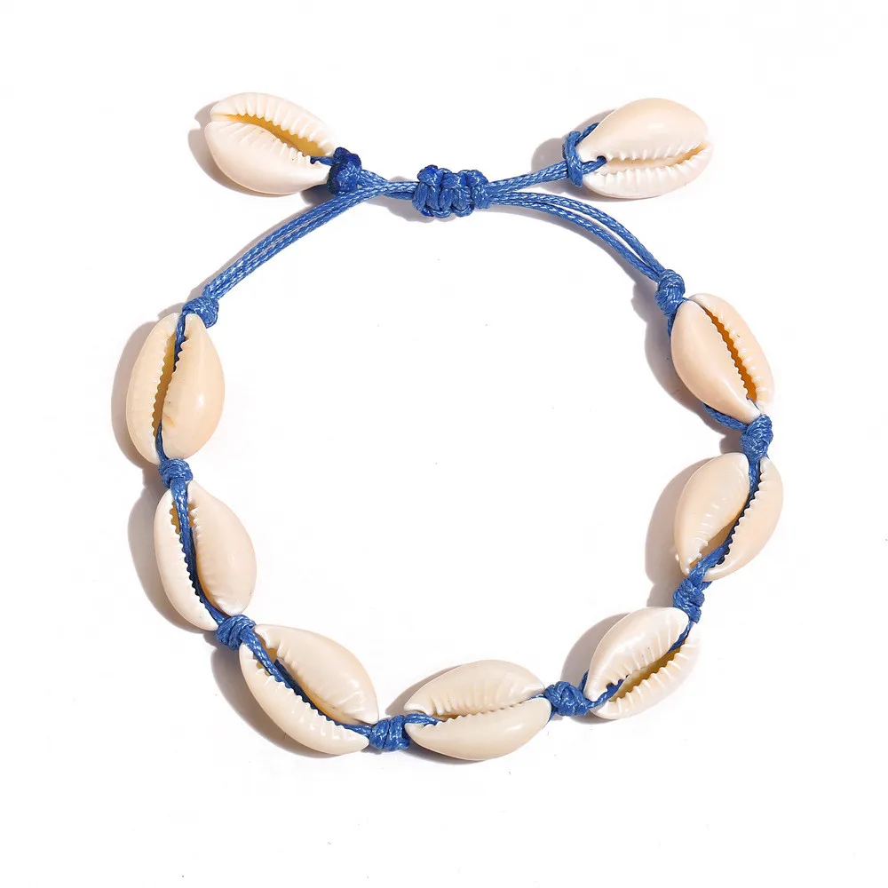 MLING Fashion Multicolor Rope Chain Bracelet Bohemian Adjustable Shell For Women | Украшения и аксессуары