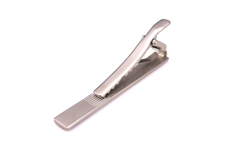 1 высококачественный красивый мужской зажим для галстука модная Посеребренная