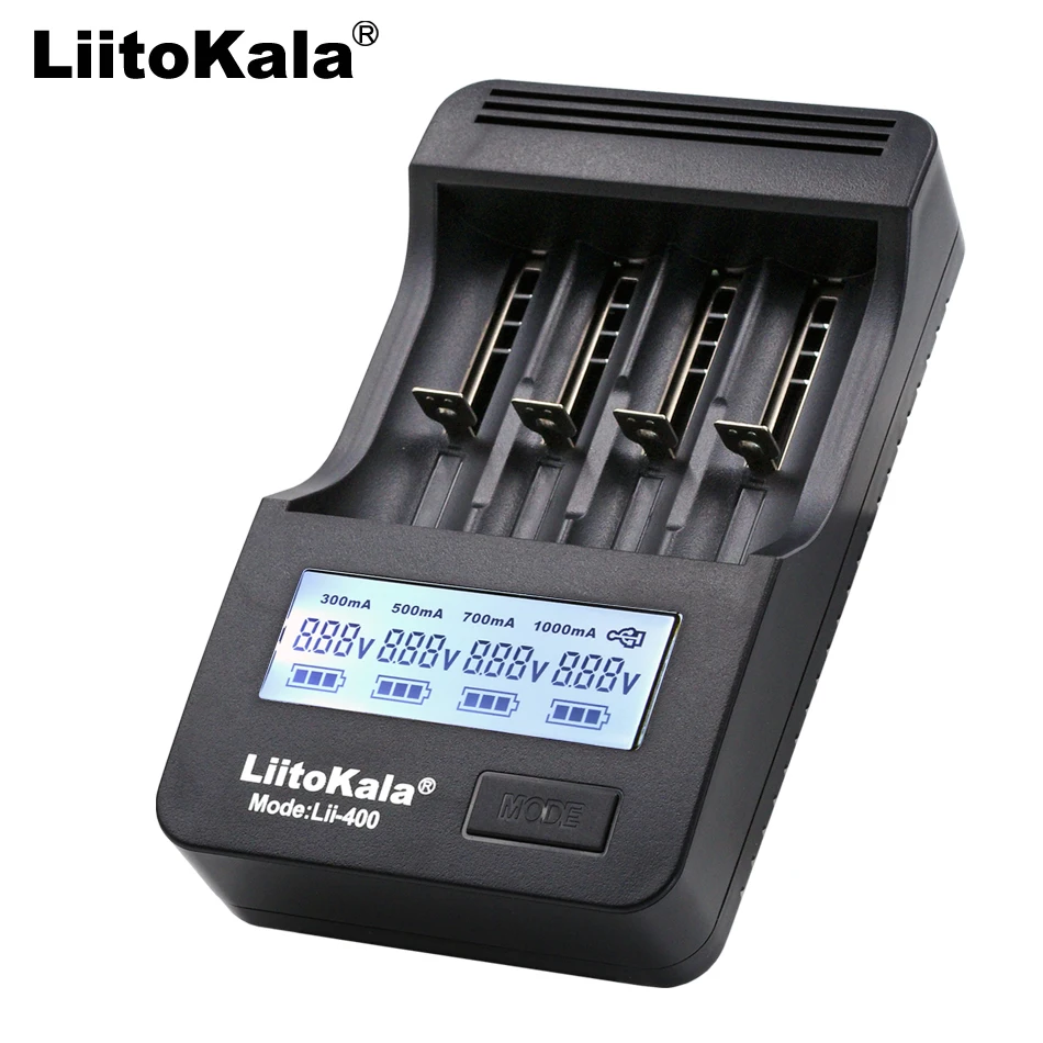 Новый lii 400 Liitokala LCD зарядное устройство 18650 26650 18500 14500 16340 3 7 V литиевая батарея NiMH