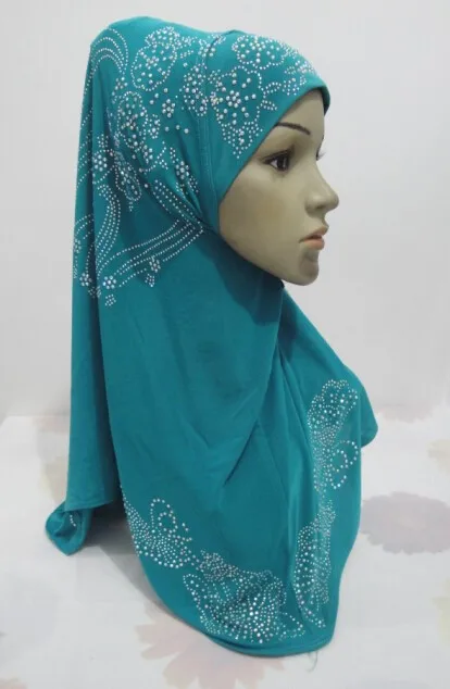 H968 последние мусульманских один piecehijab со многими стразами, исламский шарф, быстрая