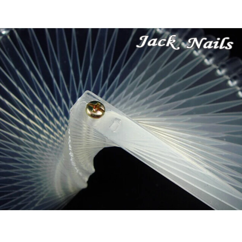 Прозрачные накладные палочки для дизайна ногтей 50 насадок/набор цветной