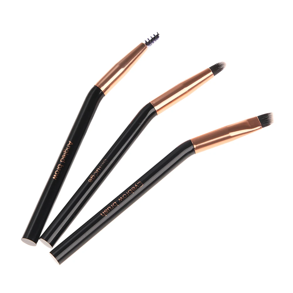 3 шт./компл. профессиональная скошенная Кисть для макияжа глаз бровей ресниц