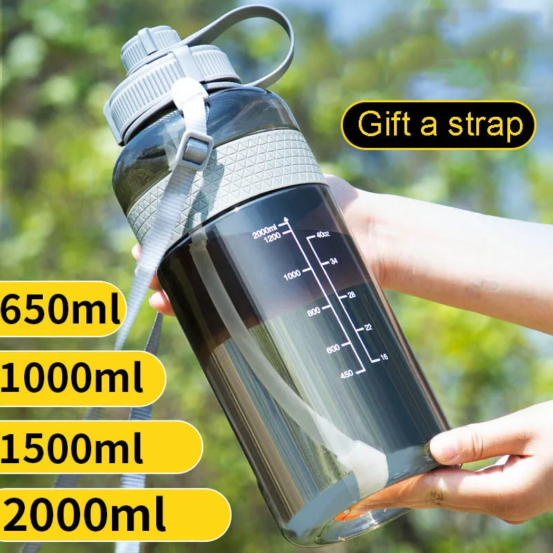 Бутылки с водой большой емкости для питья Спортивная бутылка фруктов без BPA