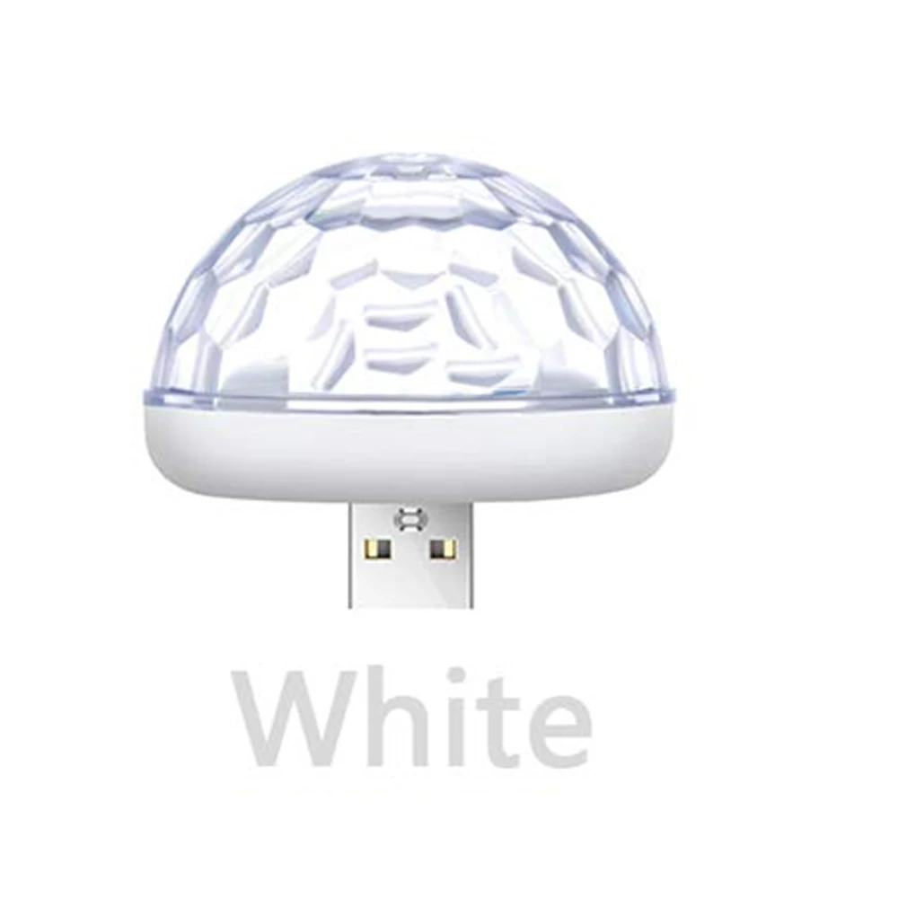 СВЕТОДИОДНЫЙ Автомобильный USB атмосферный свет DJ RGB Мини Красочный музыкальный звук лампа USB-C поверхность телефона для фестиваля вечерние караоке z25 - Цвет: Package E