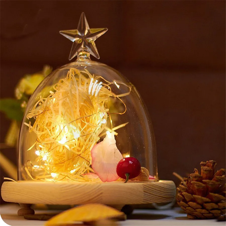 Водонепроницаемый 5 м 50 светодиодов медная проволока светодиодная гирлянда на