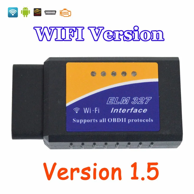 Viecar USB Bluetooth wifi ELM327 OBD2/OBDII ELM 327 V1.5/V2.1 для Android IOS автоматический диагностический сканер