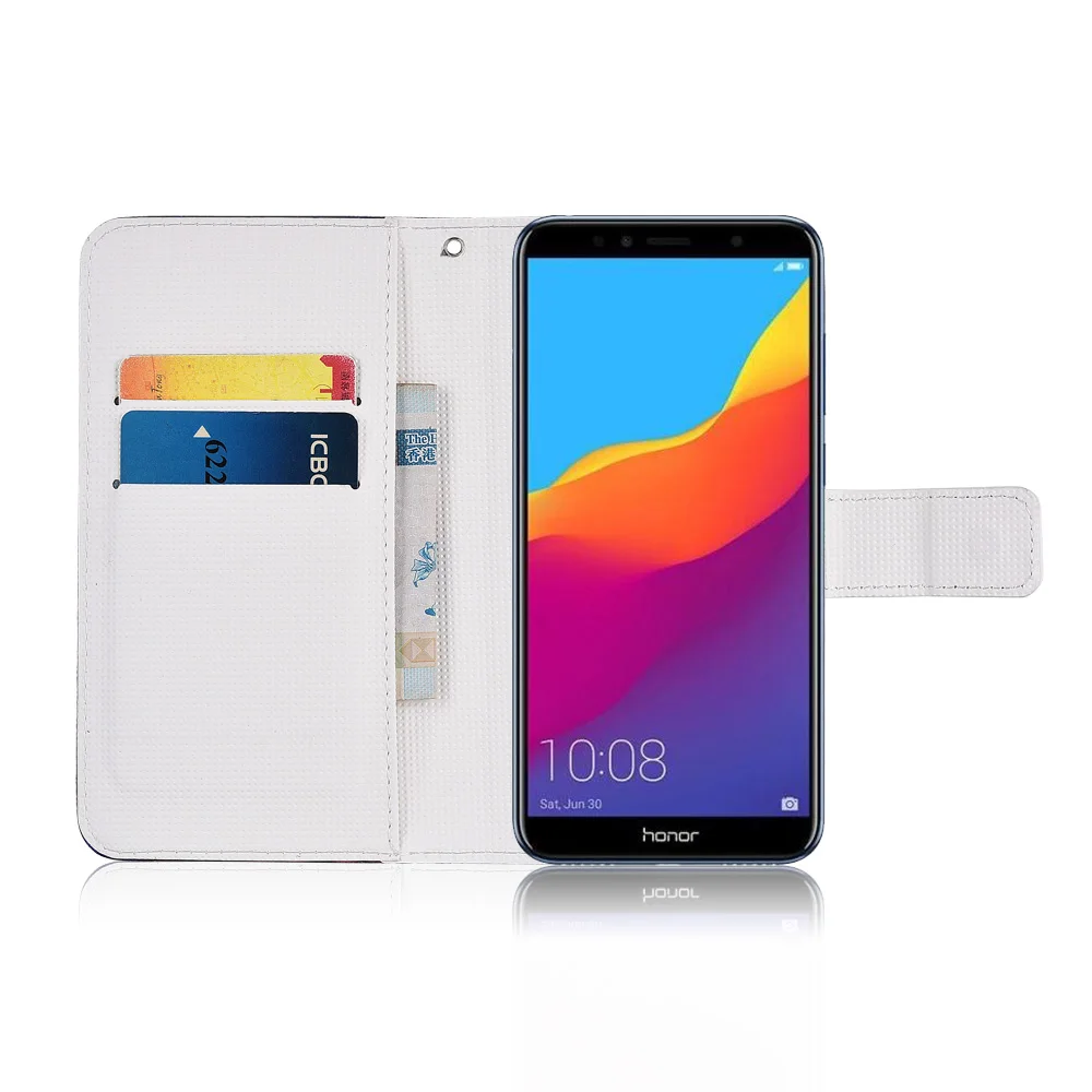 Для huawei Honor 7A DUA-L22 AUM-L29 7C AUM-L41 7C Pro LND-L29 флип чехол для huawei Y5 Y6 Y7 Prime Капа ТПУ чехол-портмоне