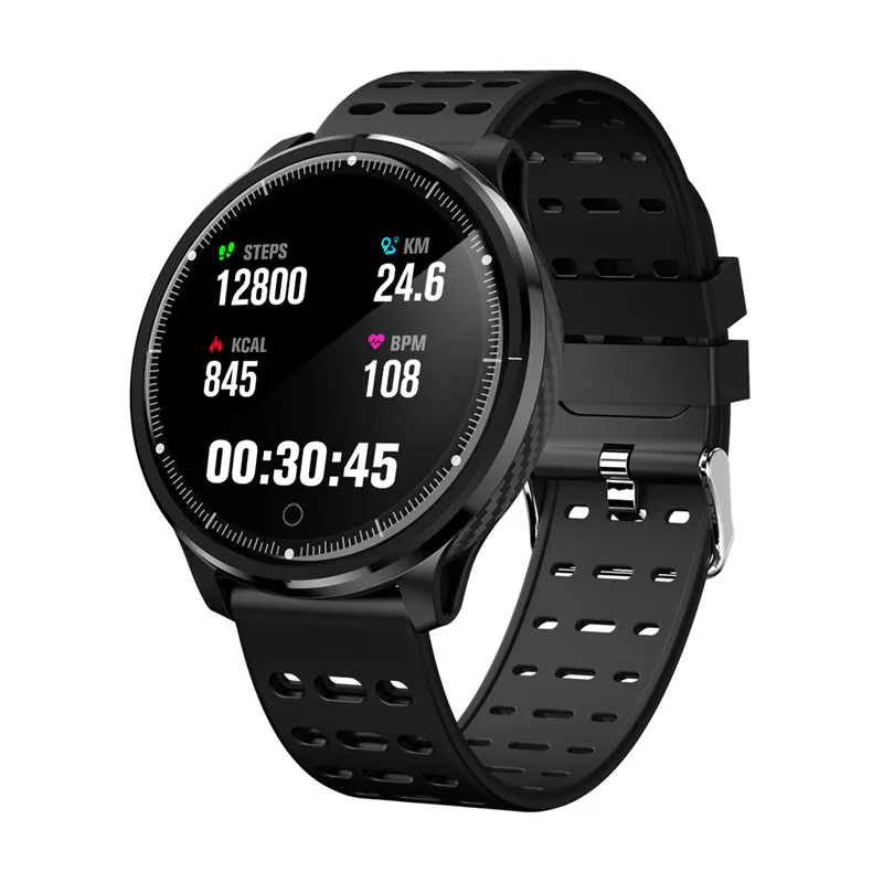 full black Greentiger P71 Смарт-часы для мужчин и женщин IP68 водонепроницаемый монитор сердечного ритма кровяного давления спортивный трекер сна Смарт-часы VS L5 S226 - Цвет: full black