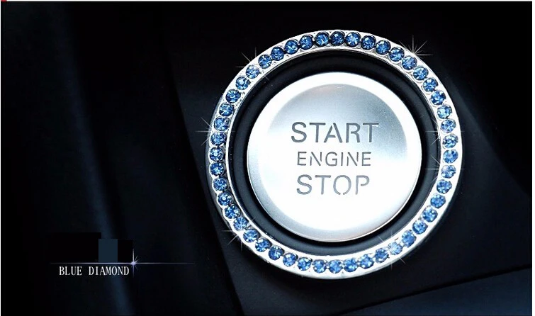 Универсальный бриллиантовый брелок для запуска и остановки двигателя роскошное