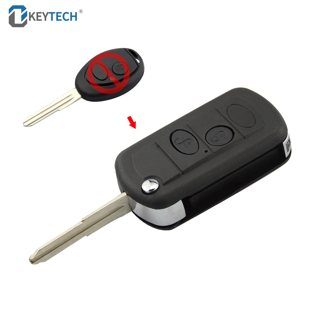 OkeyTech складной переключаемый ключ с дистанционным управлением 3 кнопки откидной