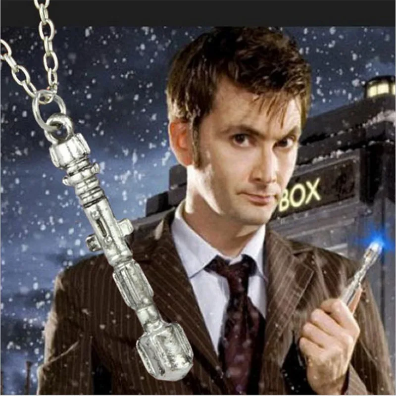 Доктор Кто гравировкой тайна доктор звук отвертка Творческий ожерелье