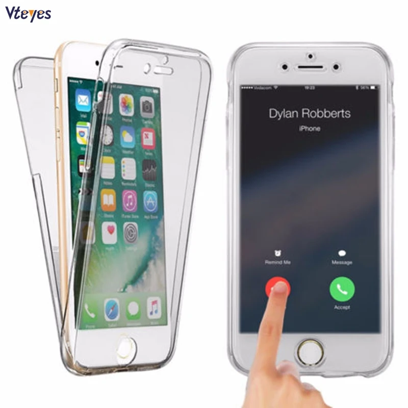 Чехол для iPhone 7 8 Plus X 10 полностью противоударный чехол на 360 градусов 6 6S 5 SE