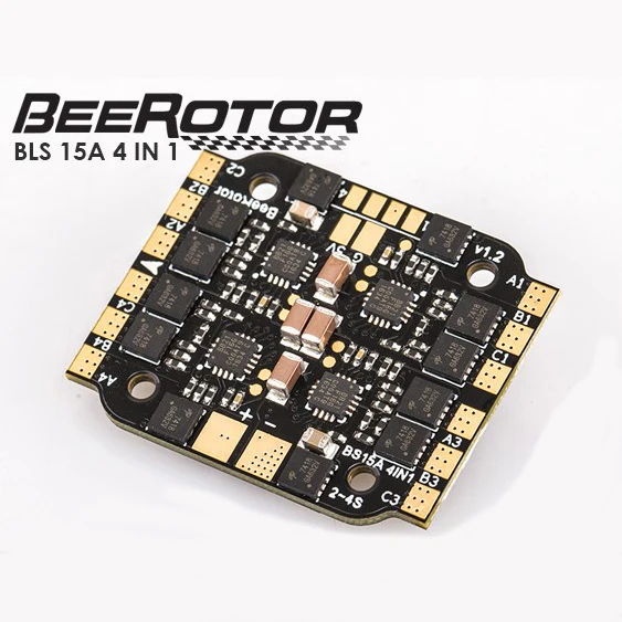 BeeRotor BLS 15A 4 in1 ESC 2-4S Speed Controller for OneShot MultiShot DSHOT BLHeli_S BS15A | Игрушки и хобби