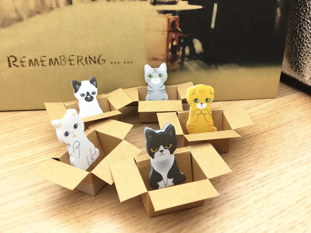 LolliZ 5 шт. милый щенок Дом Kitty дом Липкие заметки Kawaii письма бумажные блокноты для