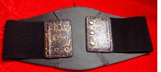 Осень-зима модные женские леопардовые широкий кожаный пояс Подпушка пальто