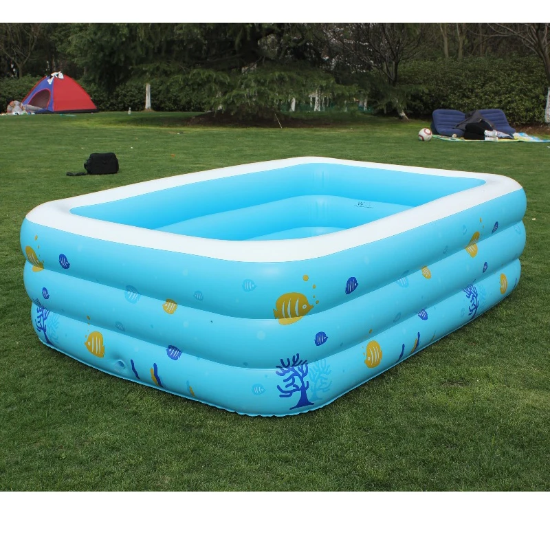 2016 Детский большой надувной бассейн для всей семьи утолщенный детей с принтом