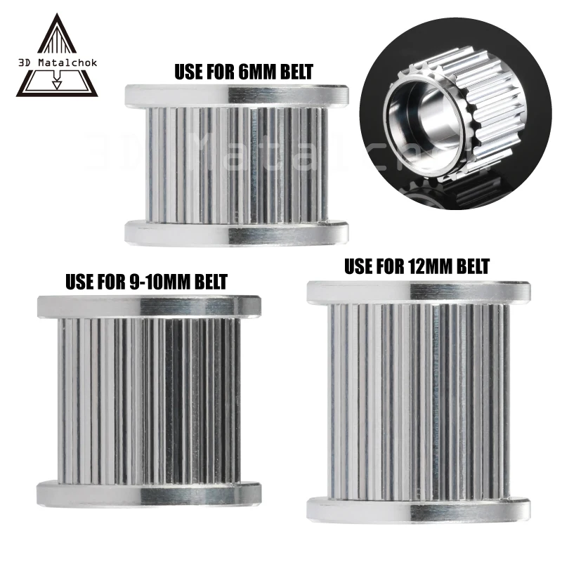 Гладкий шкив GT2 20 с зубчатым шкивом зубчатый или без зубьев механизм отверстием 5