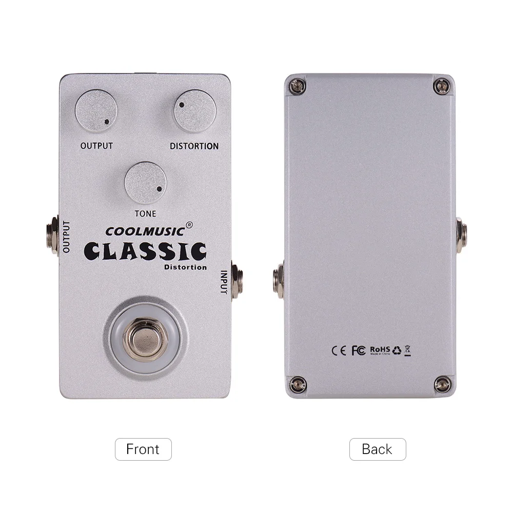 

COOLMUSIC C-DI01 Classic Distortion Guitar Effects Pedal LED Light Analog Circuit Distortion Effect Pedals Alluminum Alloy Shell
