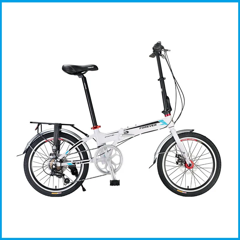 

Folding bicycle 20 inch adult men and women ultra-light portable college students bicycle aluminum alloy shift