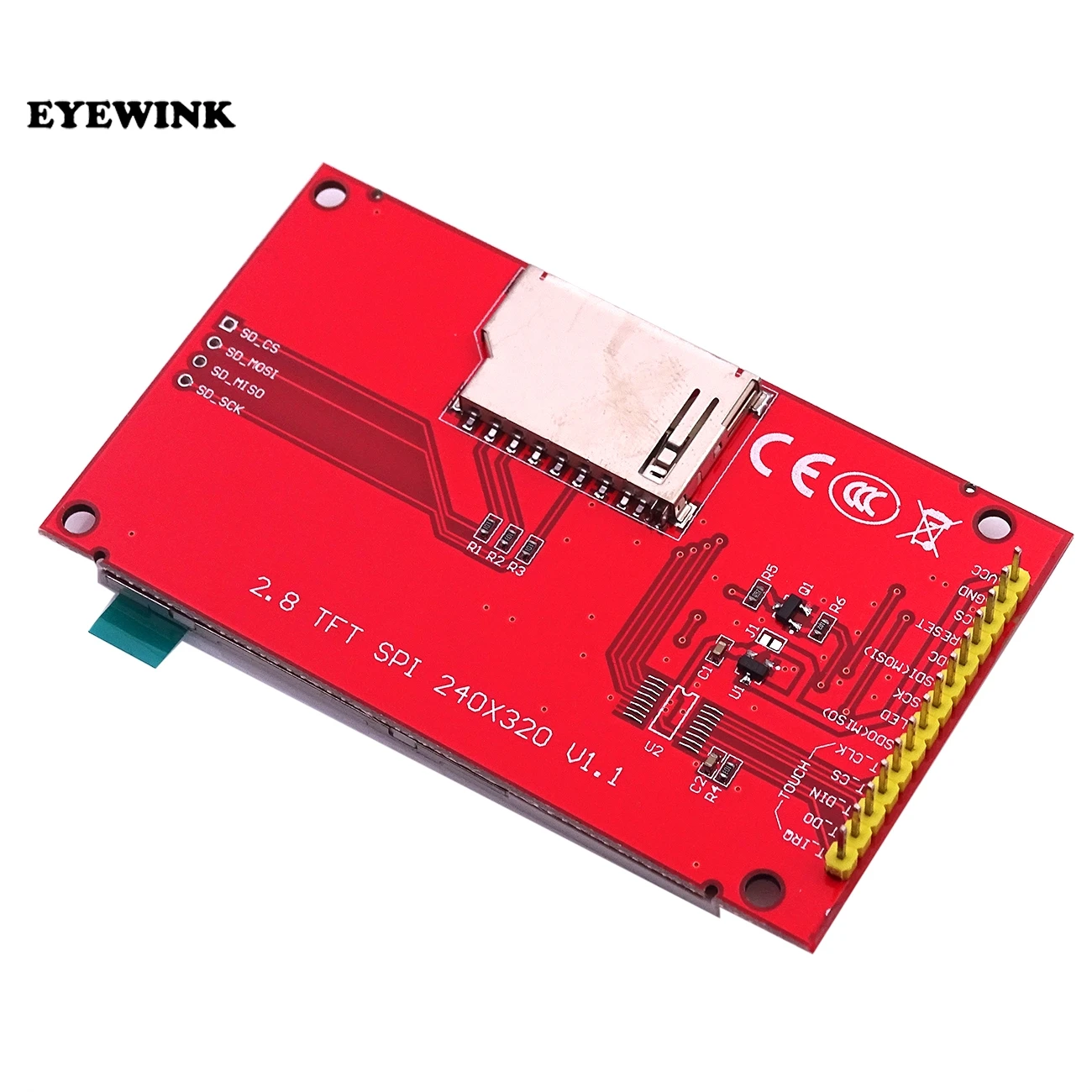 EYEWINK 2 8 &quot240x320 SPI TFT LCD Серийный порт Модуль + PCB адаптер Micro SD ILI9341 5 V/3 3 V | Электронные