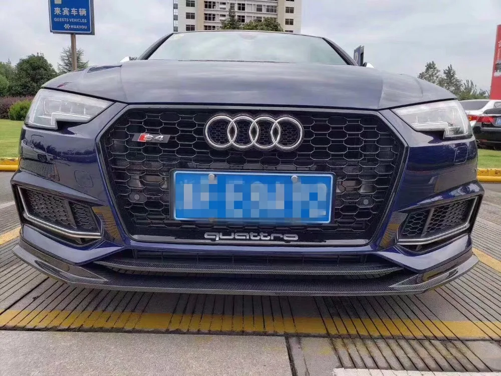 A4 Sline S4 ECS стильный передний спойлер из углеродного волокна для Audi A4 SLINE S4 B9