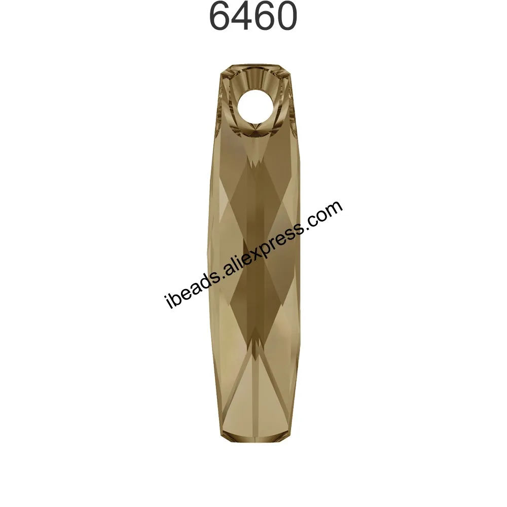 Crystal 001 GSHA 1 шт.) Кристалл от Swarovski 6460 кулон в форме колонны сделано в Австрия свободные бусины Стразы для DIY изготовления ювелирных изделий - Цвет: Crystal 001 GSHA