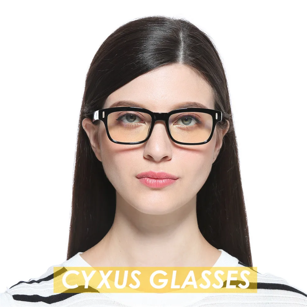 Cyxus анти-натяжение глаз синий светильник, блокирующие компьютерные очки с защитой от ультрафиолетовых лучей, игровая Eyewear-8084 для мужчин/женщин