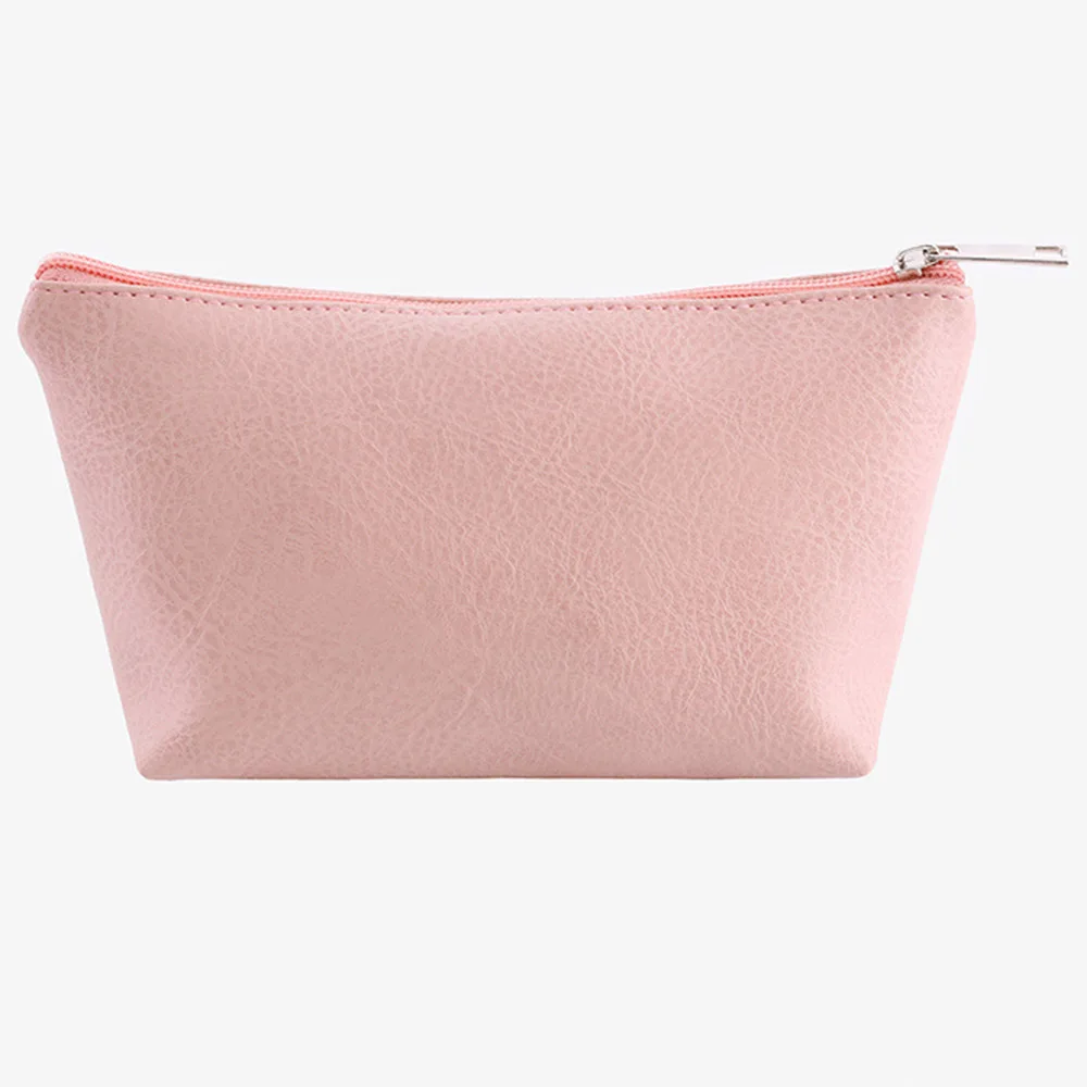 Pink Flat GABWE, женская косметичка, переносная, из искусственной кожи, косметички, косметичка, косметичка, Женский органайзер, дорожные сумки, косметичка - Цвет: Pink Flat