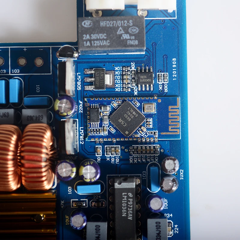 DC24V 50 Вт * 2 класса D 0 TPA3116 + LM1036 Bluetooth CSR4.0 HIFI аудио усилитель плата тройной