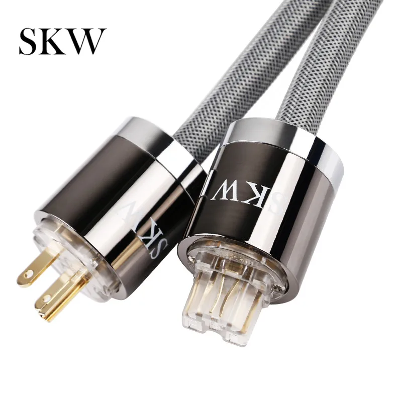 Сетевой шнур SKW HIFI с вилкой типа US/EU кабель питания 1 м 5 2 3 для фильтра поворотного