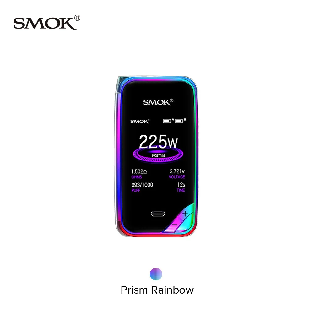 Оригинальный Smok X-priv Mod 225 Вт TC Box контроль температуры электронные сигареты Fit Tfv12