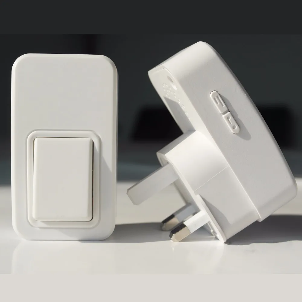 Без Батарея Беспроводной беспроводные Дверные звонки 2 Нажмите Пуговицы 1