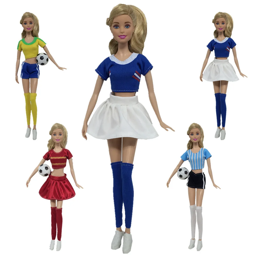 Лидер продаж модный футбольный костюм принцессы NK Женский аксессуары для Барби