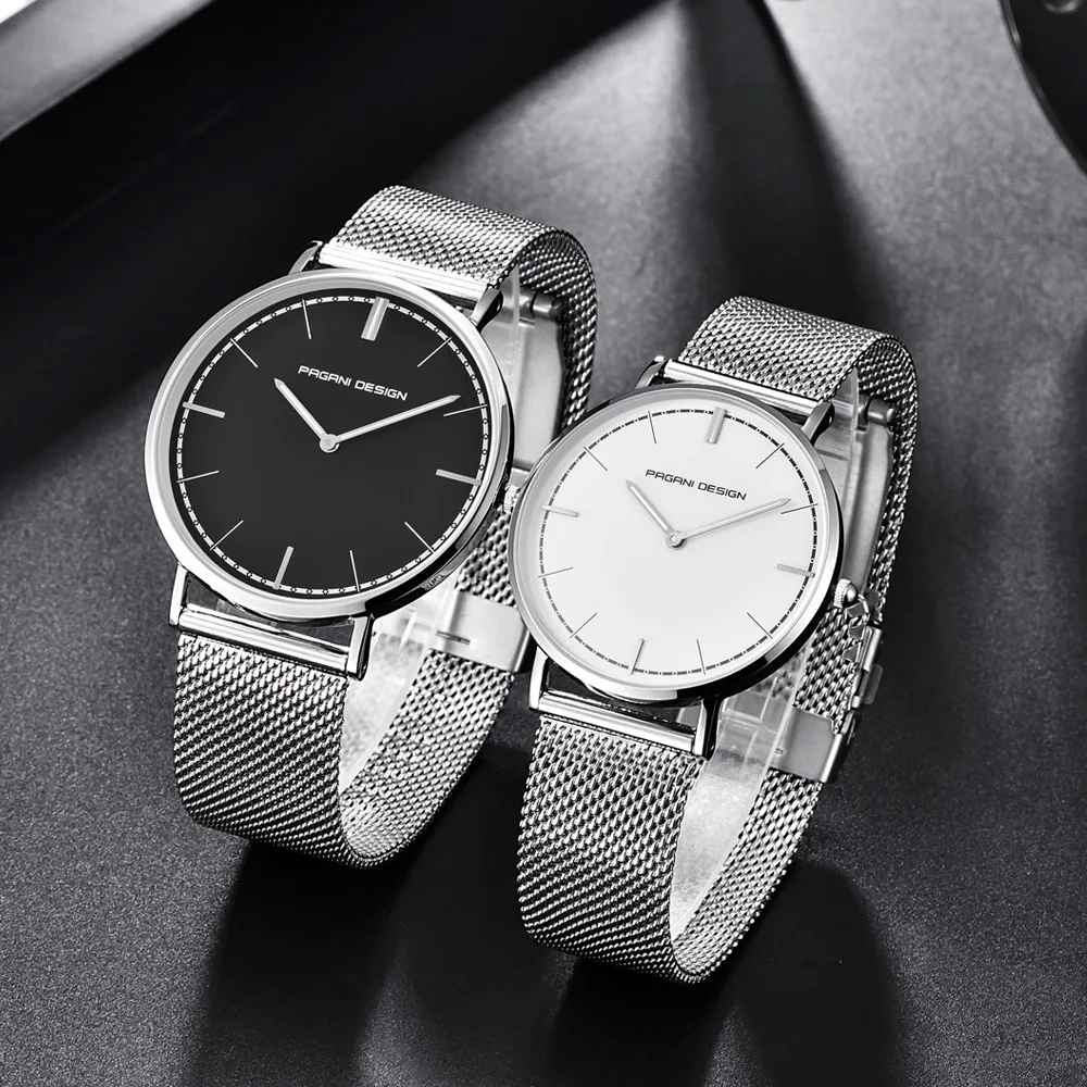 

PAGANI DESIGN 2020 New Top Luxury Couple Watch Stainless Steel Watchband Business Waterproof Men Quartz Watch Relogio Masculino