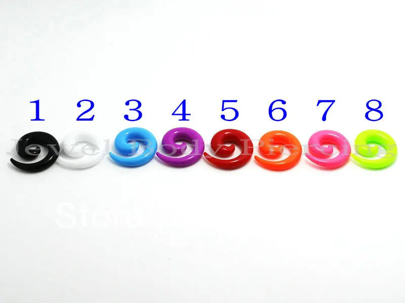 Бесплатная доставка пирсинг тела ювелирные изделия спирали полного цвета ушные