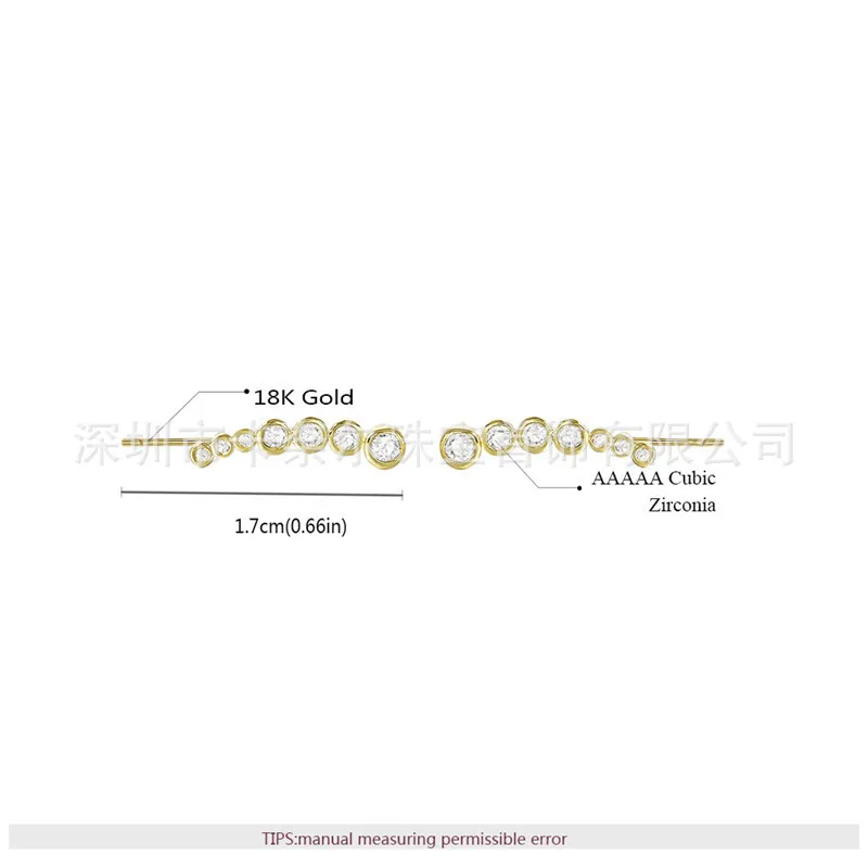 ROMAD Взрывные Модели круглые u-образные клипсы для ушей женские гальванические