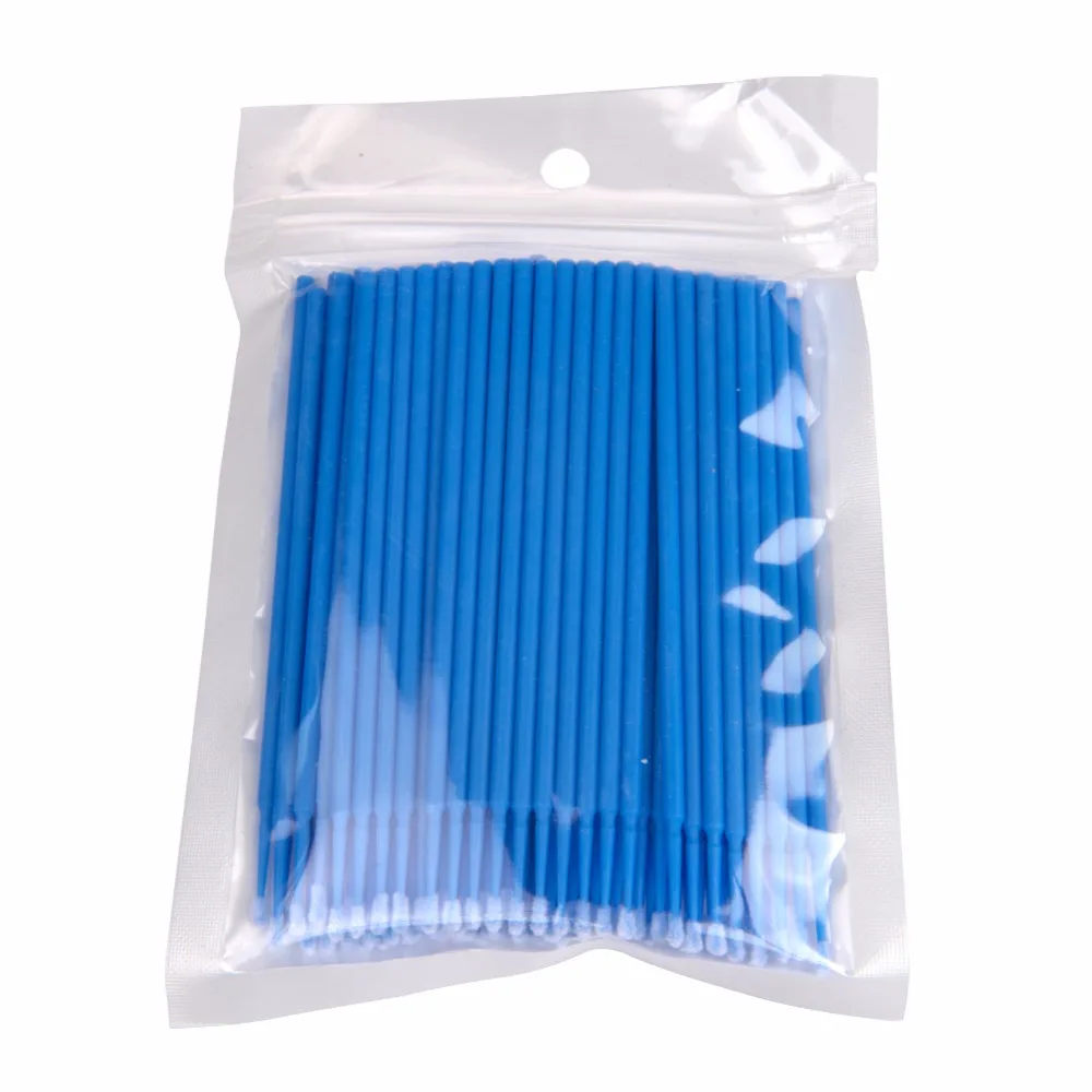 100 шт./упак. одноразовые кисти для макияжа тампоны микрокисти наращивания ресниц