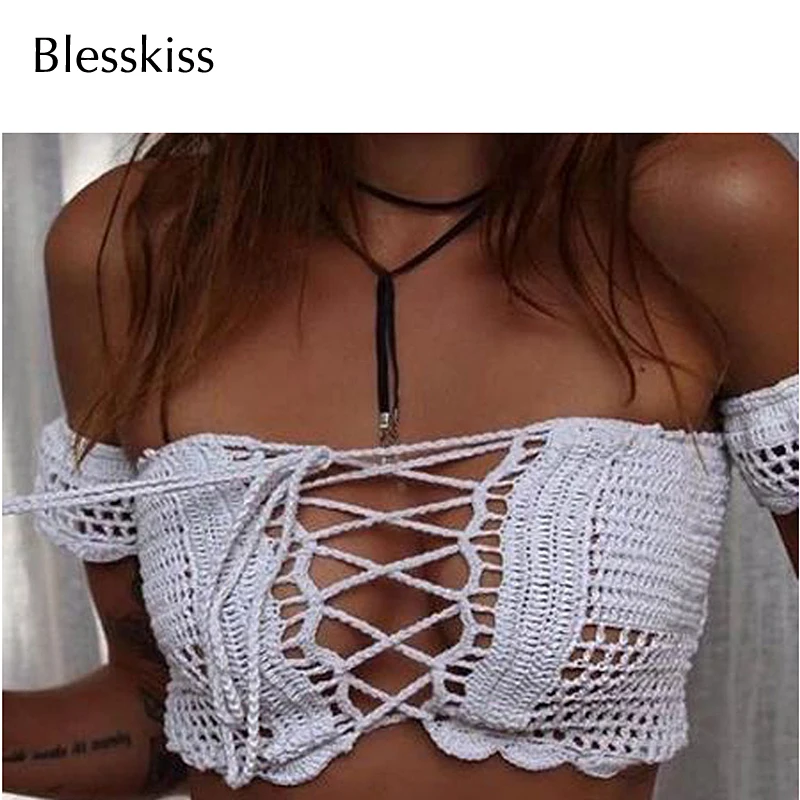 BLESSKISS/пляжные шорты с высокой талией, женские летние сексуальные вязаные крючком плавки, бикини, купальник, накидка, туника