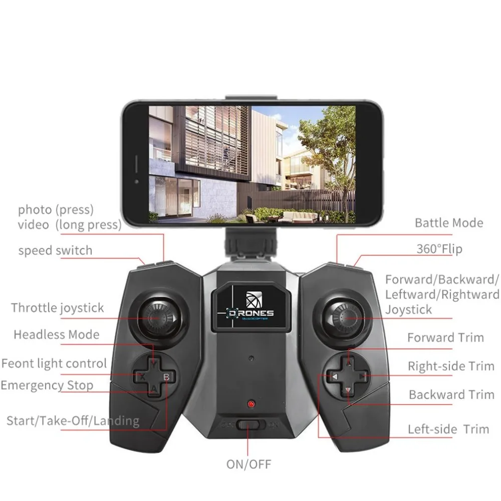 Пульт Дистанционного Управления Боевой вертолет с камерой 0.3mp 2MP 2,4G беспроводной Дрон портативный Радиоуправляемый квадрокоптер для мальчиков детские игрушки
