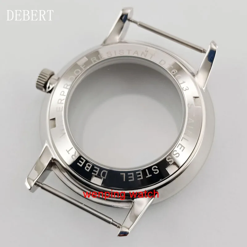 Полировальный ободок Miyota 8205/8215/821A Mingzhu DG2813/3804 Kit 40 мм корпус часов с серебряным