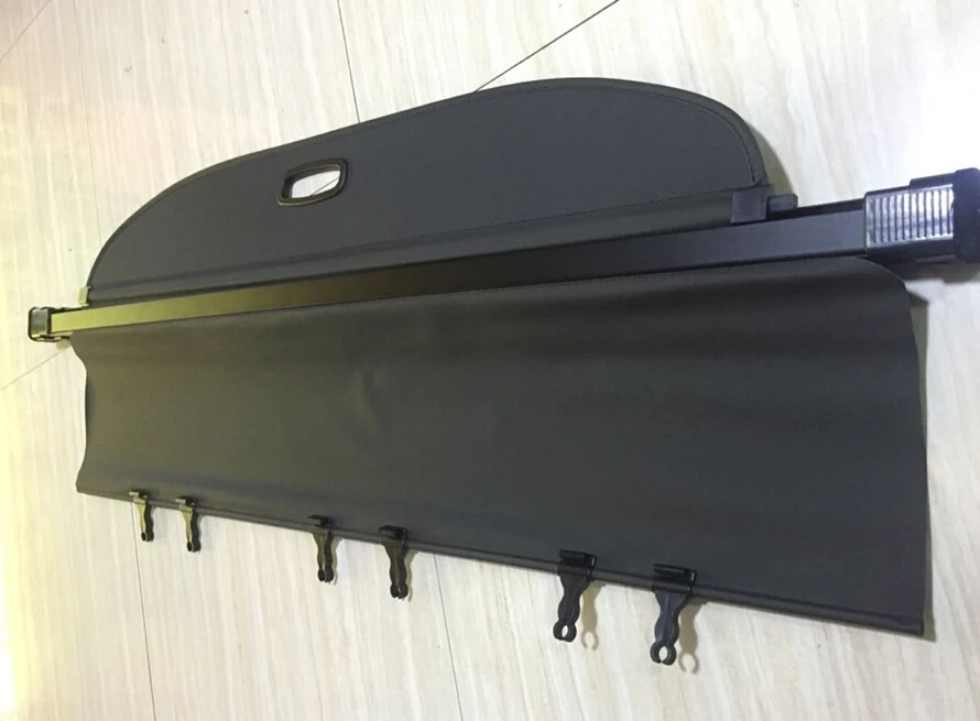 

Exterior Black Accessories Retractable Cargo Cover Rear Trunk Security Shade For Ford Everest Endeavour 4Dr SUV 2015 2016 2017