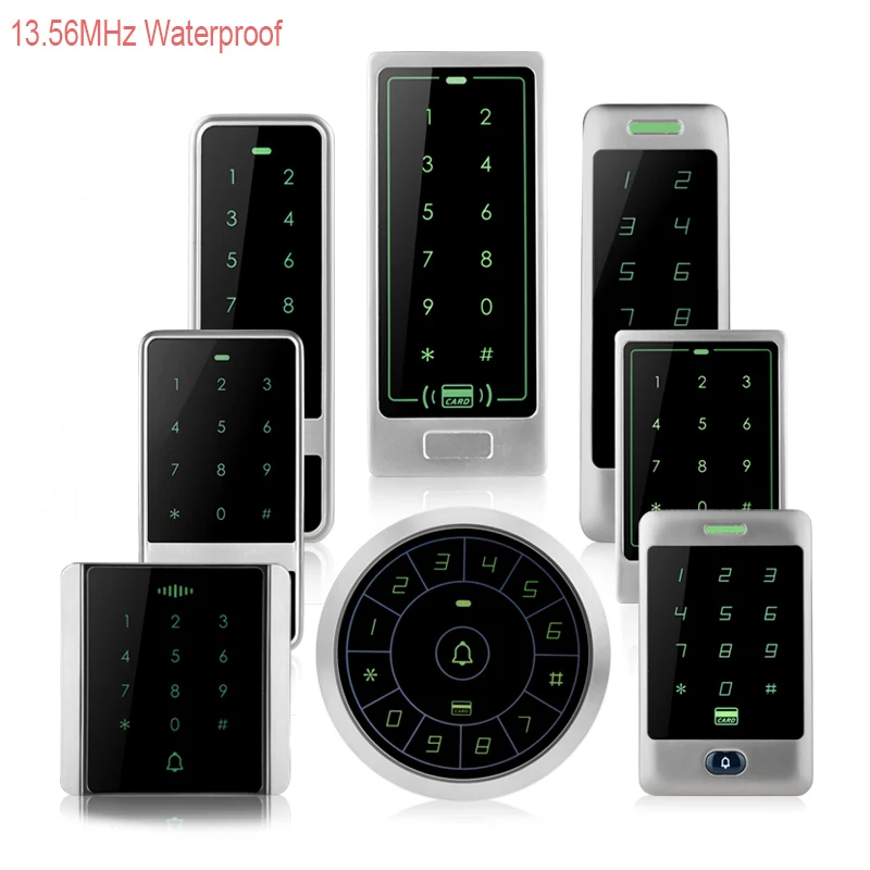13 56 МГц IP65 RFID металлический водонепроницаемый контроль доступа с сенсорной