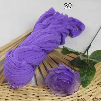 39 Purple 20pcs 20 шт нейлоновый цветок эластичный материал чулок цветок чулок из нейлона аксессуары DIY декоративные ремесла свадебный нейлоновый цветок - Цвет: 39 Purple 20pcs
