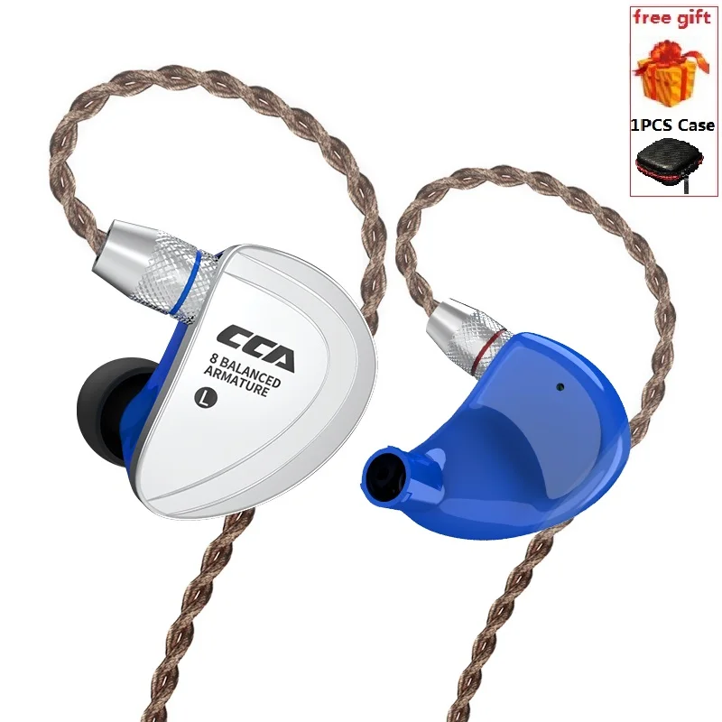 CCA C16 8BA приводов в ухо наушник HIFI монитор наушники гарнитуры 8 балансных