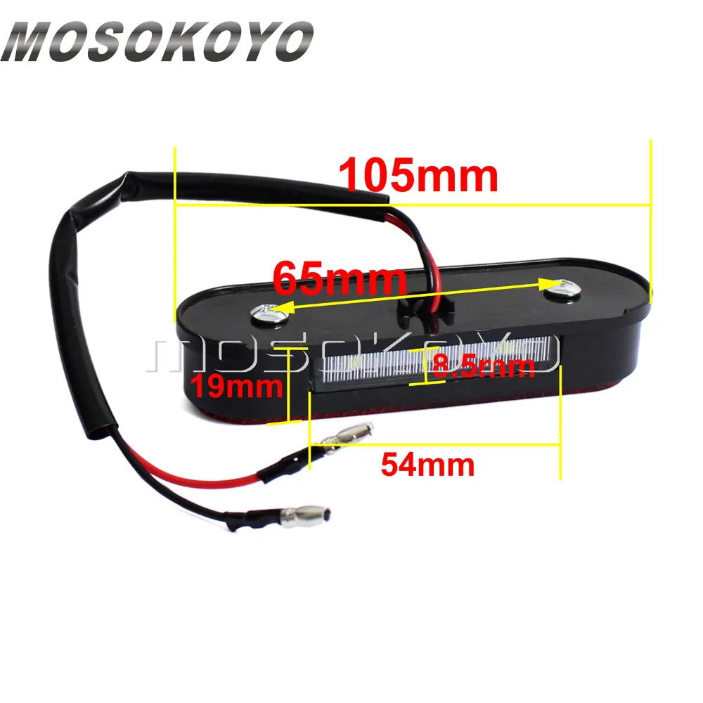 EMAEK E9 Красный отражатель светодиодный фонарь для номерного знака белый задний