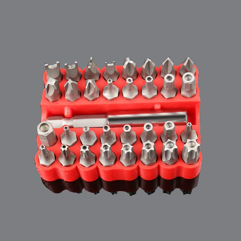 

33PCS Security Tamper Proof Bit Set 33pc Torq Torx Hex Star Spanner Tri Wing Screwdriv Magnetic Holder precision screwdriver