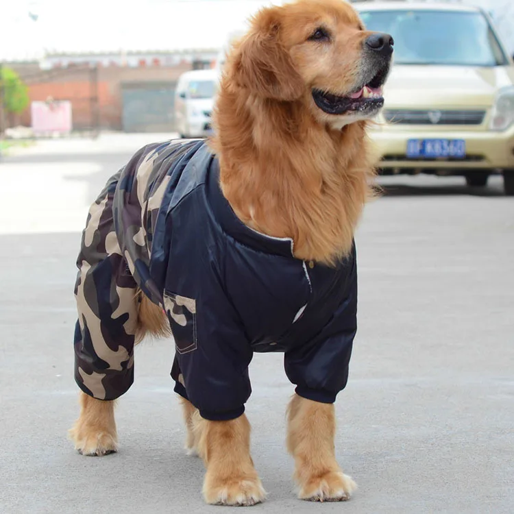 Лабрадор Золотистый ретривер одежда для больших собак зеленый/красный камуфляж