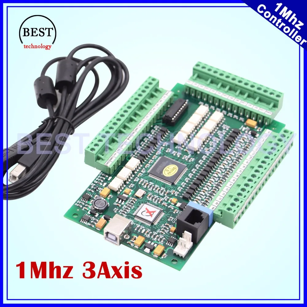 

MACH3 USB Motion Control Card 3 Axis 1Mhz breakout board interface Controller Driver Board 1M hz for stepper motor & servo motor